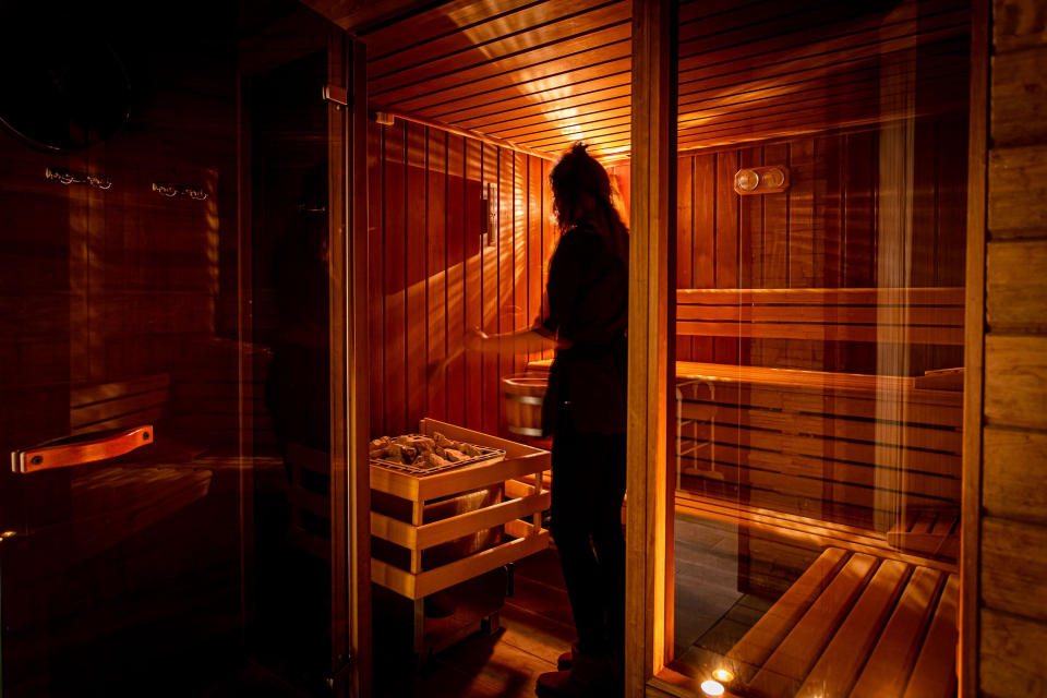 Sauna · Hôtel de Charme &amp; Spa à Vittel, Vosges · l'Orée du Bois 